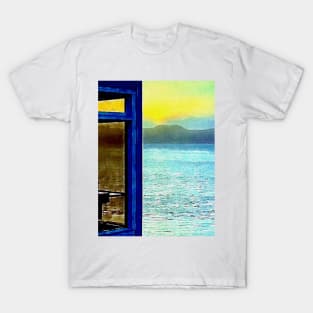 View of Ocean through Window T-Shirt